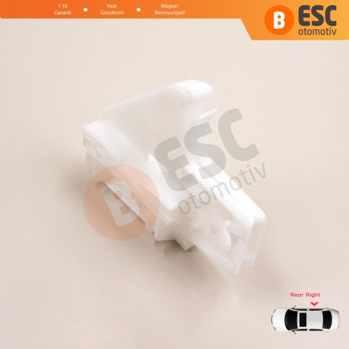 Skoda Octavia MK2 A5 1Z3 1Z5 2004-2013 4/5-Kapı 1Z0839656 İçin Elektrikli Arka Sağ Cam Kriko Tamir Klipsi