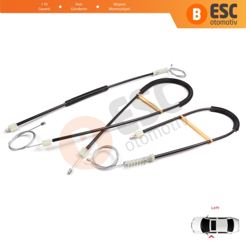 Ford F-Max Truck H625 2018-On 910649101 için Sol Kapı Cam Kriko Tamir Seti