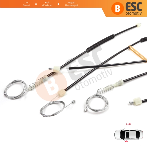 Ford F-Max Truck H625 2018-On 910649101 için Sol Kapı Cam Kriko Tamir Seti