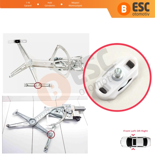 Opel Astra H 2004-2014 Vectra C Z02 2002-2009 4/5 Kapı için Makas Tip Ön Cam Kriko Kayar Pivot Kılavuz Klipsi 