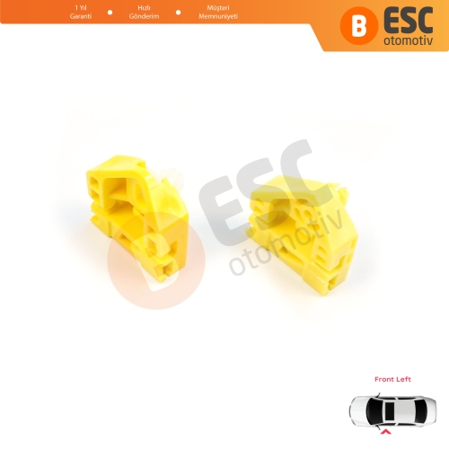 Renault Kangoo MK2 FW KW 2007-2021 Citan W415 807212230R İçin Ön Sol Cam Kriko Tamir Klipsi A+B