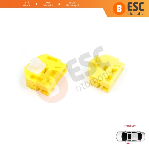 Renault Kangoo MK2 FW KW 2007-2021 Citan W415 807212230R İçin Ön Sol Cam Kriko Tamir Klipsi A+B