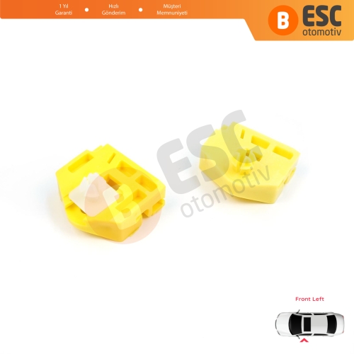 Renault Kangoo MK2 FW KW 2007-2021 Citan W415 807212230R İçin Ön Sol Cam Kriko Tamir Klipsi A+B