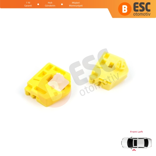 Renault Kangoo MK2 FW KW 2007-2021 Citan W415 807212230R İçin Ön Sol Cam Kriko Tamir Klipsi A+B