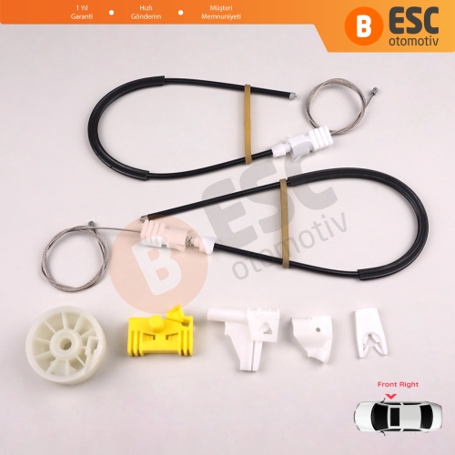 Renault Clio MK2 1998-2012 2/3-Kapı HB Coupe Van 7700842246 İçin Elektrikli Sağ Kapı Cam Kriko Tamir Seti