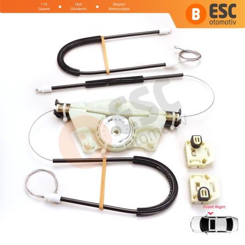 Seat Toledo MK2 1M2 1998-2004 Leon MK1 1M1 1999-2006 1M0837462A İçin Elektrikli Ön Sağ Cam Kriko Tamir Seti
