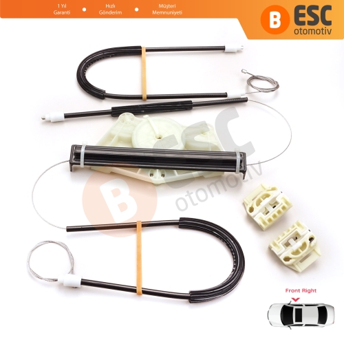 Seat Toledo MK2 1M2 1998-2004 Leon MK1 1M1 1999-2006 1M0837462A İçin Elektrikli Ön Sağ Cam Kriko Tamir Seti