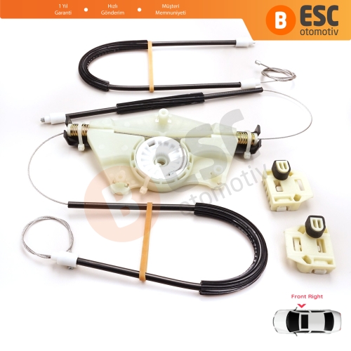 Seat Toledo MK2 1M2 1998-2004 Leon MK1 1M1 1999-2006 1M0837462A İçin Elektrikli Ön Sağ Cam Kriko Tamir Seti