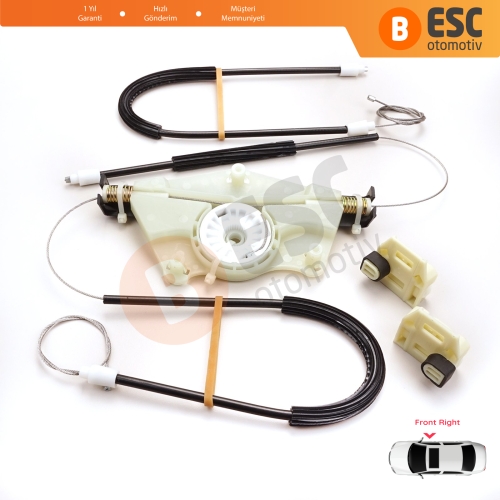 Seat Toledo MK2 1M2 1998-2004 Leon MK1 1M1 1999-2006 1M0837462A İçin Elektrikli Ön Sağ Cam Kriko Tamir Seti