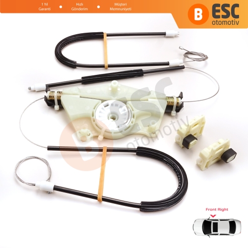 Seat Toledo MK2 1M2 1998-2004 Leon MK1 1M1 1999-2006 1M0837462A İçin Elektrikli Ön Sağ Cam Kriko Tamir Seti