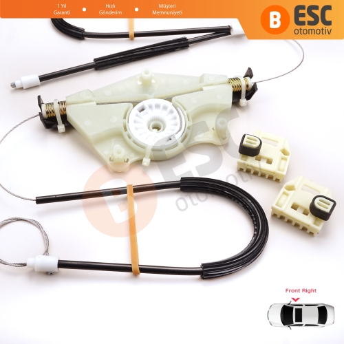 Seat Toledo MK2 1M2 1998-2004 Leon MK1 1M1 1999-2006 1M0837462A İçin Elektrikli Ön Sağ Cam Kriko Tamir Seti