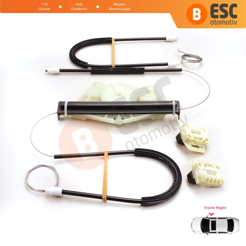 Seat Toledo MK2 1M2 1998-2004 Leon MK1 1M1 1999-2006 1M0837462A İçin Elektrikli Ön Sağ Cam Kriko Tamir Seti