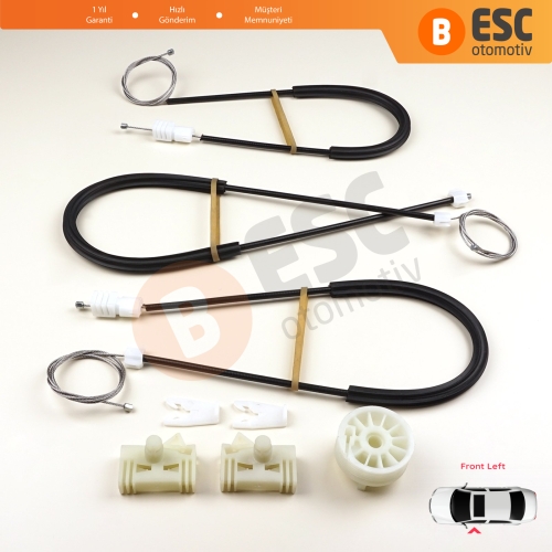 Renault Espace MK4 J81 JK JK0/1 2002-2015 8200017893 İçin Elektrikli Ön Sol Cam Kriko Tamir Seti