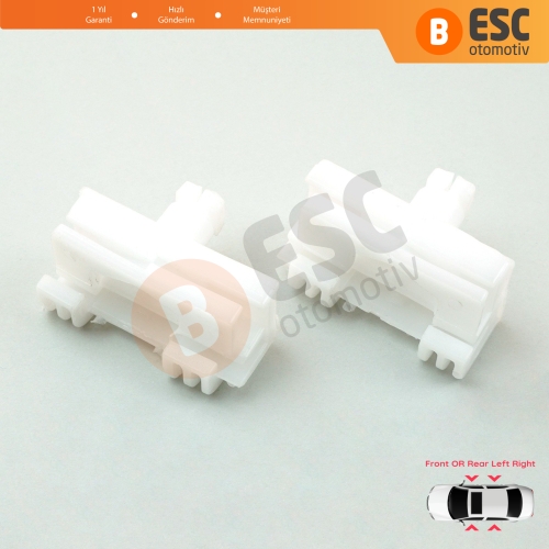 Citroen Saxo S0 S1 Peugeot 106 MK1 MK2 1A 1C 1S 3/5-Kapı 9222G9 9221H1 İçin Sağ Sol Cam Kriko Tamir Klipsi