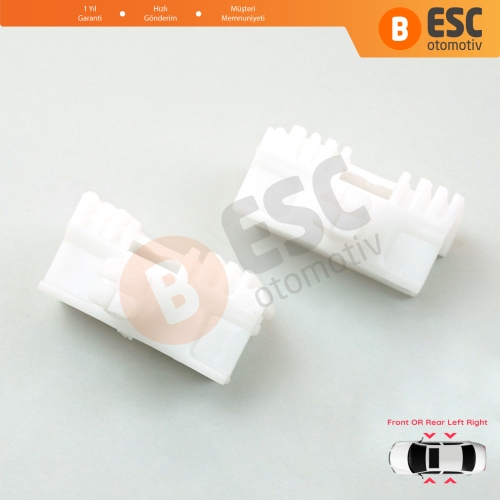 Citroen Saxo S0 S1 Peugeot 106 MK1 MK2 1A 1C 1S 3/5-Kapı 9222G9 9221H1 İçin Sağ Sol Cam Kriko Tamir Klipsi