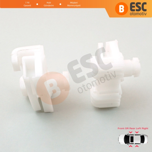 Citroen Saxo S0 S1 Peugeot 106 MK1 MK2 1A 1C 1S 3/5-Kapı 9222G9 9221H1 İçin Sağ Sol Cam Kriko Tamir Klipsi