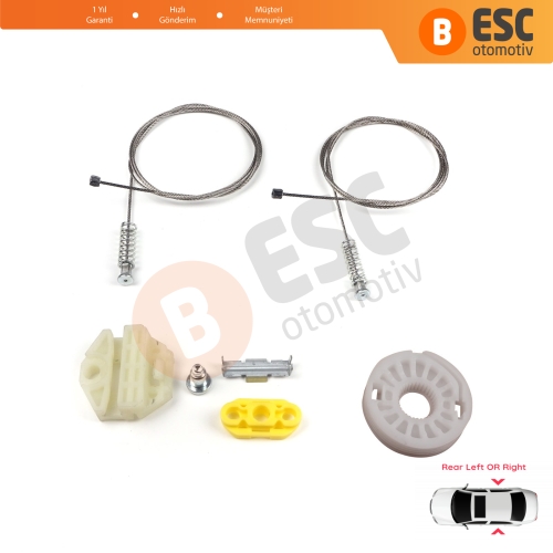 Opel Zafira A MK1 T98 F75 1999-2005 MPV 90579539 90579540 İçin Elektrikli Arka Sağ veya Sol Cam Kriko Tamir Seti