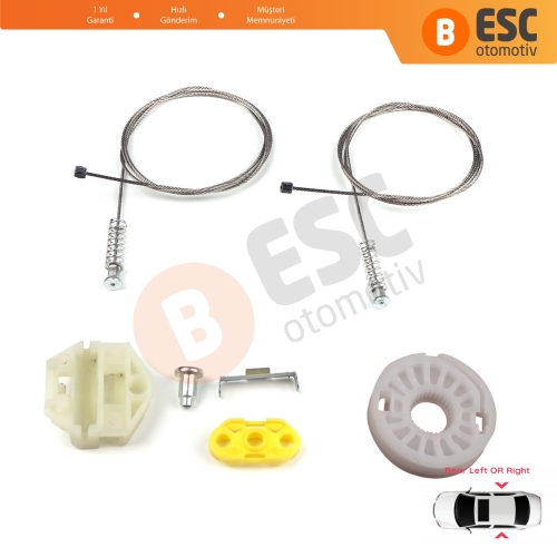 Opel Zafira A MK1 T98 F75 1999-2005 MPV 90579539 90579540 İçin Elektrikli Arka Sağ veya Sol Cam Kriko Tamir Seti