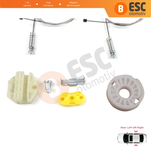 Opel Zafira A MK1 T98 F75 1999-2005 MPV 90579539 90579540 İçin Elektrikli Arka Sağ veya Sol Cam Kriko Tamir Seti