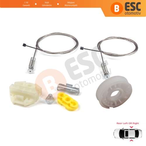 Opel Zafira A MK1 T98 F75 1999-2005 MPV 90579539 90579540 İçin Elektrikli Arka Sağ veya Sol Cam Kriko Tamir Seti