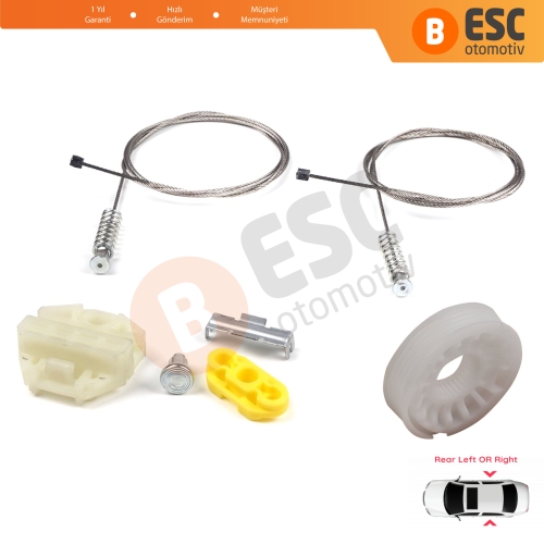 Opel Zafira A MK1 T98 F75 1999-2005 MPV 90579539 90579540 İçin Elektrikli Arka Sağ veya Sol Cam Kriko Tamir Seti