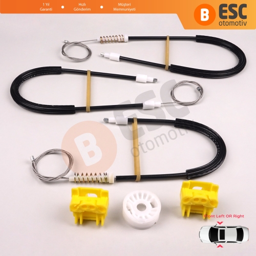 Saab 9-3 MK2 YS3F E50 2002-2015 4/5 Kapı 12755683 12755684 İçin Ön Sağ veya Sol Kapı Cam Kriko Tamir Seti