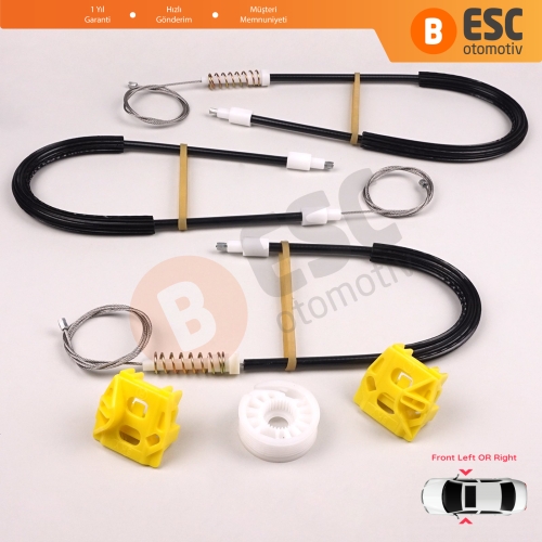 Saab 9-3 MK2 YS3F E50 2002-2015 4/5 Kapı 12755683 12755684 İçin Ön Sağ veya Sol Kapı Cam Kriko Tamir Seti