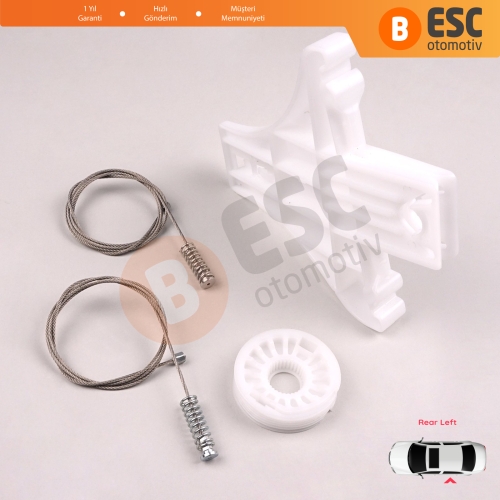 VW Golf MK4 Jetta Bora A4 1J 4/5 Kapı 1J4839461 İçin Sol Arka Cam Kriko Tamir Seti