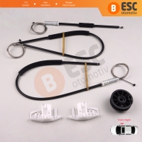 Peugeot 206 206+ 1998-2012 4/5 Kapı 9222E8 9222F8 İçin Elektrikli Ön Sağ Kapı Cam Kriko Tamir Seti