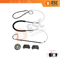 Chrysler 300 2005-2010 Dodge Charger LX 2006-2010 Magnum 2005-2008 5065474AE İçin Ön Sağ Kapı Cam Kriko Tamir Seti