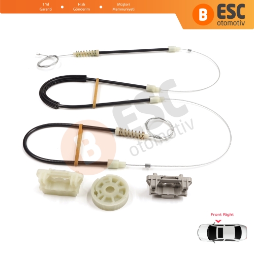 Chrysler 300 2005-2010 Dodge Charger LX 2006-2010 Magnum 2005-2008 5065474AE İçin Ön Sağ Kapı Cam Kriko Tamir Seti