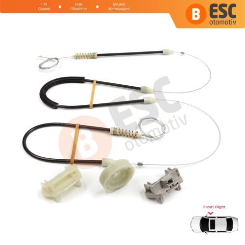 Chrysler 300 2005-2010 Dodge Charger LX 2006-2010 Magnum 2005-2008 5065474AE İçin Ön Sağ Kapı Cam Kriko Tamir Seti