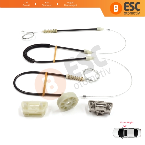 Chrysler 300 2005-2010 Dodge Charger LX 2006-2010 Magnum 2005-2008 5065474AE İçin Ön Sağ Kapı Cam Kriko Tamir Seti