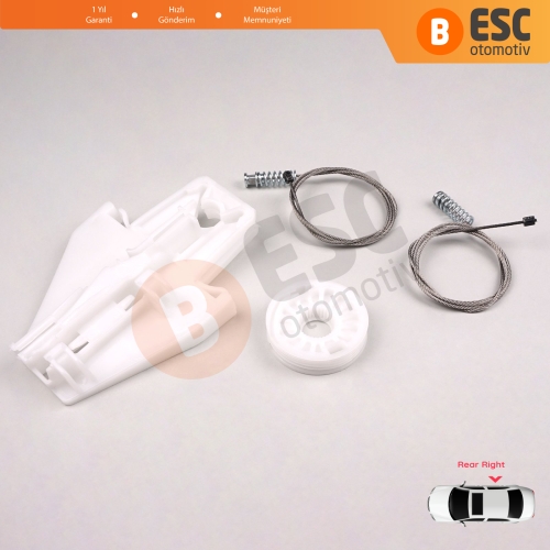 Skoda Fabia MK1 1999-2008 4/5 Kapı Praktik Van 6Y0839462 İçin Elektrikli Arka Sağ Kapı Cam Kriko Tamir Seti