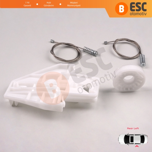 Skoda Fabia MK1 1999-2008 4/5 Kapı Praktik Van 6Y0839461 İçin Elektrikli Arka Sol Kapı Cam Kriko Tamir Seti