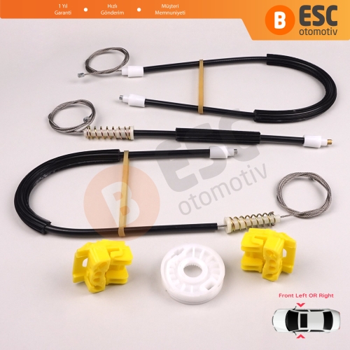 VW Golf MK4 Jetta Bora A4 1J 4/5 Kapı 1JM898461 1JM898462 İçin Ön Sol veya Sağ Cam Kriko Tamir Seti