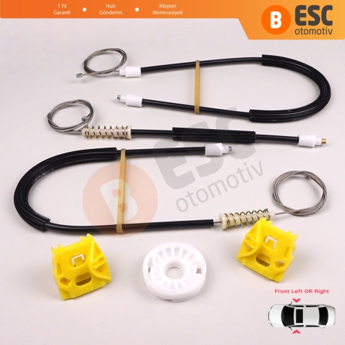 VW Golf MK4 Jetta Bora A4 1J 4/5 Kapı 1JM898461 1JM898462 İçin Ön Sol veya Sağ Cam Kriko Tamir Seti