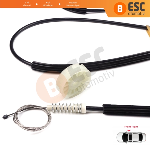 Audi Q7 MK1 4L 4LB 2006-2015 5-Kapı SUV 4L0837462 İçin Elektrikli Ön Sağ Cam Kriko Tamir Seti