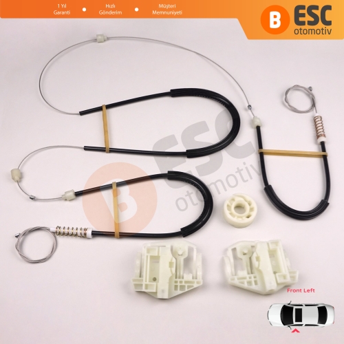 BMW X3 E83 2003-2011 SUV 51333448249 İçin Elektrikli Ön Sol Cam Kriko Tamir Seti