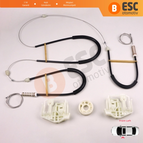 BMW X3 E83 2003-2011 SUV 51333448249 İçin Elektrikli Ön Sol Cam Kriko Tamir Seti