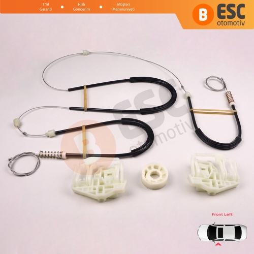 BMW X3 E83 2003-2011 SUV 51333448249 İçin Elektrikli Ön Sol Cam Kriko Tamir Seti