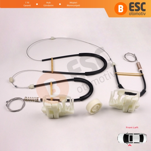 BMW X3 E83 2003-2011 SUV 51333448249 İçin Elektrikli Ön Sol Cam Kriko Tamir Seti