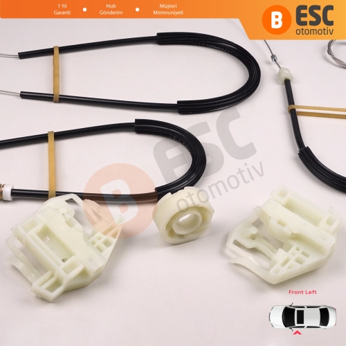 BMW X3 E83 2003-2011 SUV 51333448249 İçin Elektrikli Ön Sol Cam Kriko Tamir Seti