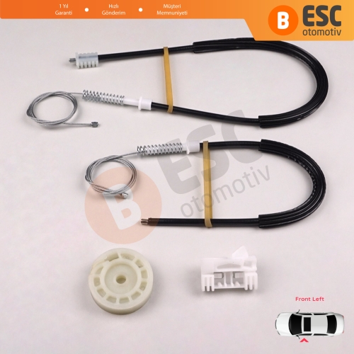 Peugeot 306 1992-2003 4/5 Kapı Hatchback Sedan SW 9221C2 İçin Elektrikli Ön Sol Cam Kriko Tamir Seti