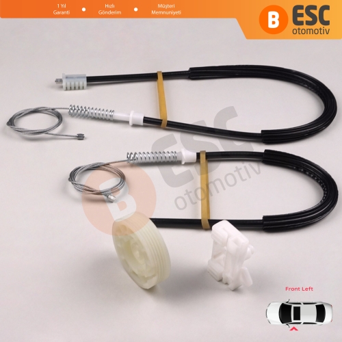 Peugeot 306 1992-2003 4/5 Kapı Hatchback Sedan SW 9221C2 İçin Elektrikli Ön Sol Cam Kriko Tamir Seti