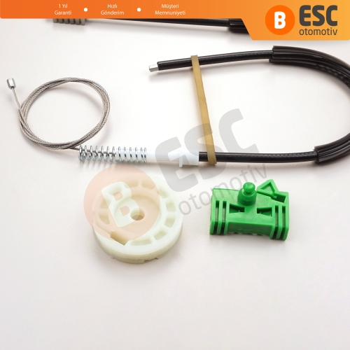 Peugeot 306 1992-2003 4/5 Kapı Hatchback Sedan SW 9221C1 İçin Elektrikli Ön Sağ Cam Kriko Tamir Seti