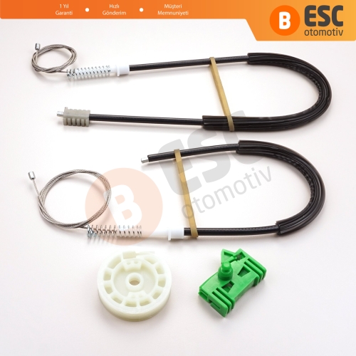 Peugeot 306 1992-2003 4/5 Kapı Hatchback Sedan SW 9221C1 İçin Elektrikli Ön Sağ Cam Kriko Tamir Seti