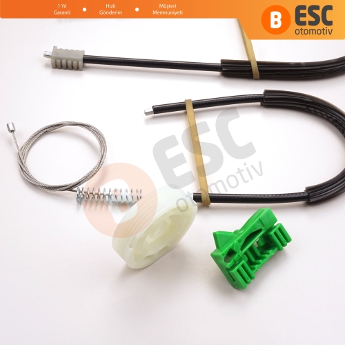 Peugeot 306 1992-2003 4/5 Kapı Hatchback Sedan SW 9221C1 İçin Elektrikli Ön Sağ Cam Kriko Tamir Seti