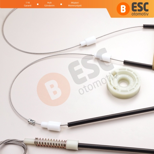 Peugeot 306 Phase 2/3 1997-2002 Cabrio Convertible 922286 İçin Elektrikli Sağ Cam Kriko Tamir Seti