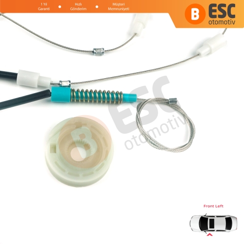 Peugeot 306 Phase 2/3 1997-2002 Cabrio Convertible 922285 İçin Elektrikli Sol Cam Kriko Tamir Seti